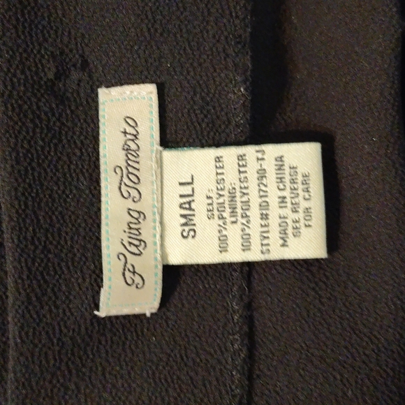 Women's black size small high low ruffle dress - Picture 7 of 7